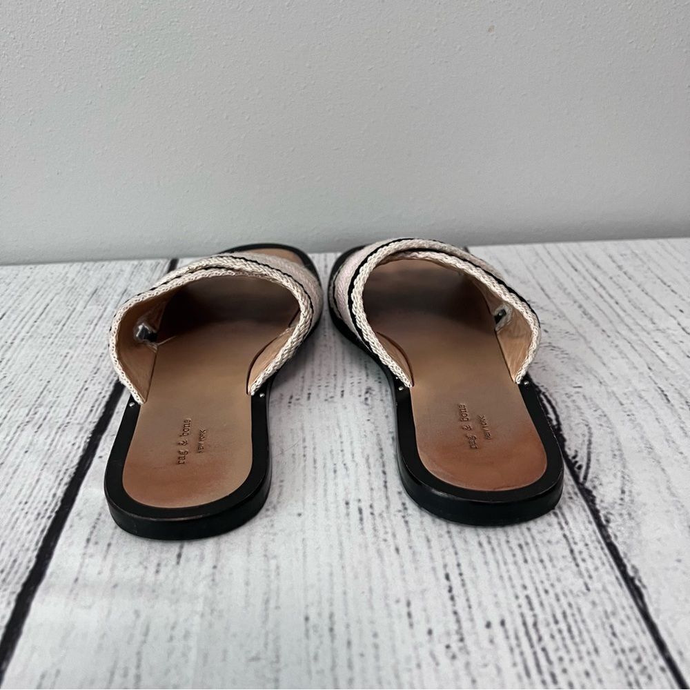 Rag & Bone Keaton Slip On Slides In Pink Combo Si… - image 6